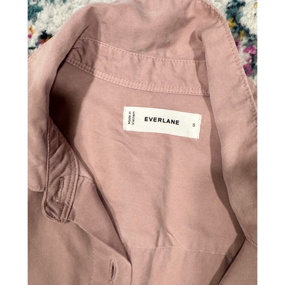 EVERLANE Must-Have Shirt Dress Belted Butterlite Collared Button Up Size S - Picture 5 of 6